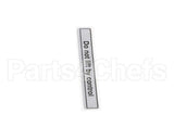 00-916957-00050 Hobart Label, Slicer Lifting Message