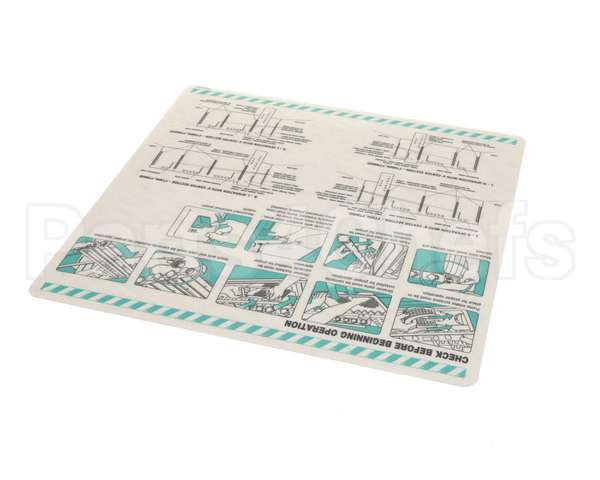 00-918418 Hobart Label,Install,Pre-Op Check