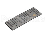 00-950404 Hobart Label, Condensing Cycle