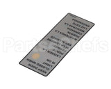 00-950404 Hobart Label, Condensing Cycle