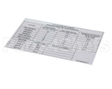 00-974949 Hobart Label, Overload Settings