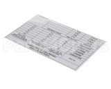 00-974949 Hobart Label, Overload Settings