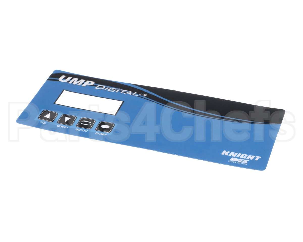00-975322-00020 Hobart Overlay, Cover, Push Button, 3 Pump