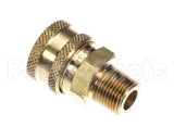 000-0242 Spray Master Socket, Qc, F-T, 3/8" Brass