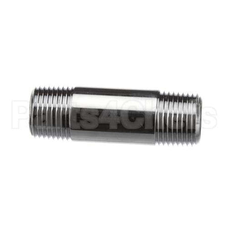 000357-40 T&S Brass Nipple, 3/8Npt X 2 Long, Polished-Chrome