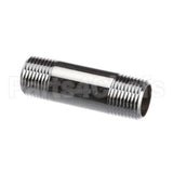 000357-40 T&S Brass Nipple, 3/8Npt X 2 Long, Polished-Chrome