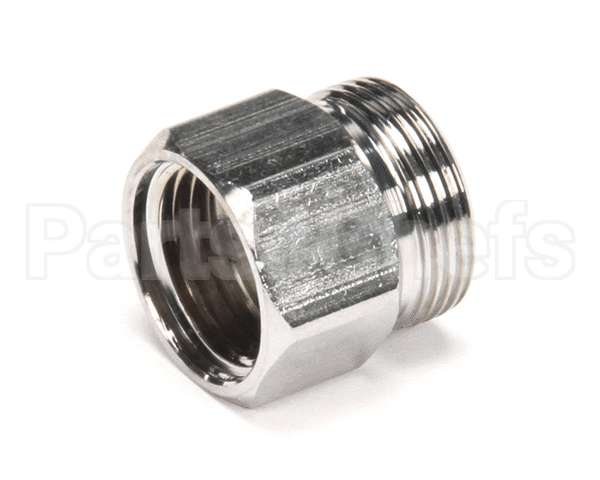 000729-40 T&S Brass Hose Inlet Nut, Chrome-Plated Brass