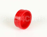 001194-45 T&S Brass Snap-In Index Button, Red (Hot Water)