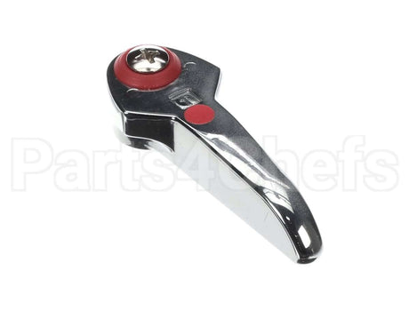 001637-45AM T&S Brass Lever Handle, Red Index (Hot), Screw W/