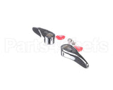 001637-45NS-M2 T&S Brass New-Style Lever Handles, Red Indexes (T&