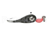 001637-45NS T&S Brass Lever Handle, Red Index (T&S Logo), Scre