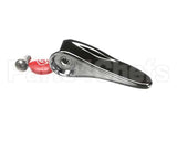 001637-45NS T&S Brass Lever Handle, Red Index (T&S Logo), Scre