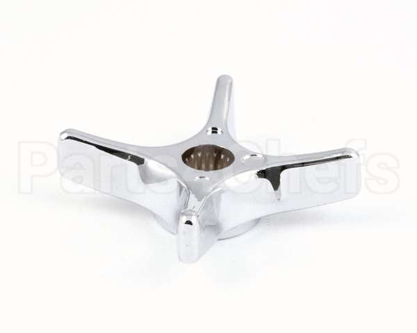 002521-45 T&S Brass 4-Arm Kitchen Handle, Chrome-Plated