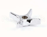 002521-45 T&S Brass 4-Arm Kitchen Handle, Chrome-Plated