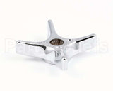 002521-45 T&S Brass 4-Arm Kitchen Handle, Chrome-Plated