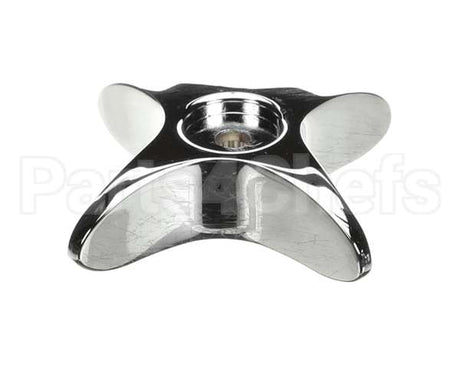 002521-45NS T&S Brass 4-Arm Kitchen Handle, Chrome-Plated