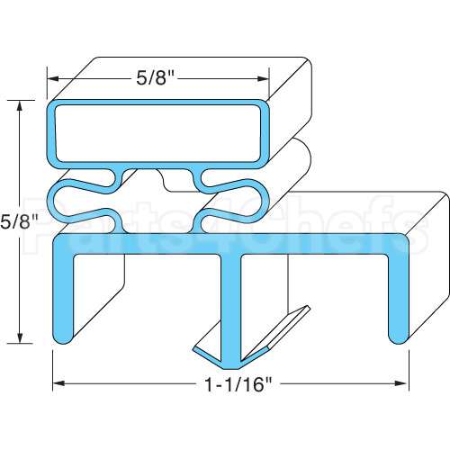 003723 Compatible Norlake Gasket Door 30 X 78 Lh W-I
