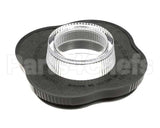 004315 Waring 2 Pc. Clover Leaf Lid /Black