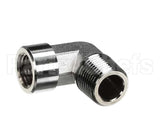 00471.0000 Bunn Elbow, Nkl/Crm .38Mpt X.25Fpt
