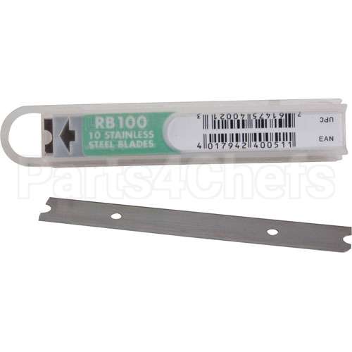 004898 Compatible Keating Scraper Blades - 10Pk 4" Wide S/S