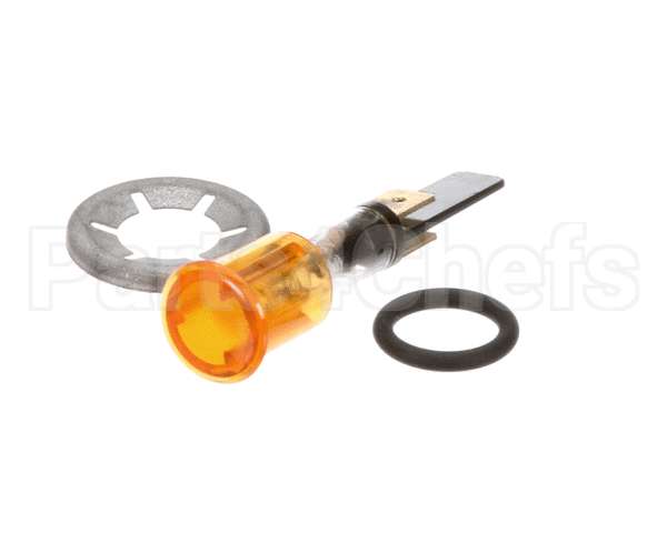 005011 Electrolux Professional Yellow Pilot Lamp Assembly; Round; 230V