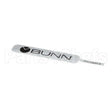 00651.0001 Compatible Bunn Decal, Bunn-Black On Silver