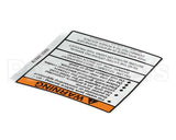 00831.0000 Bunn Decal, Warning-Electrical