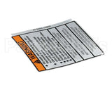 00831.0000 Bunn Decal, Warning-Electrical