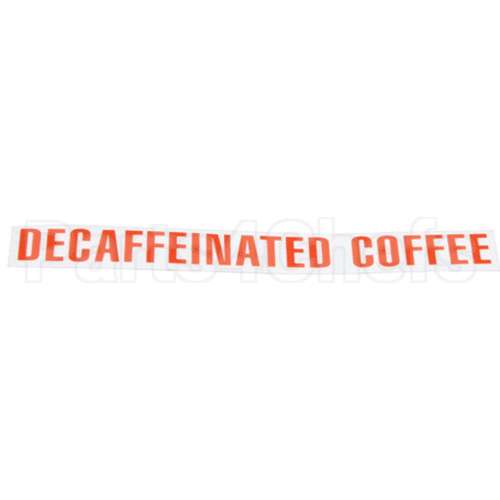 00879.0000 Compatible Bunn Decal - Decaffeinated