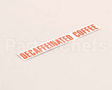 00879.0000 Bunn Decal, Decaffeinated Coffee