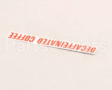 00879.0000 Bunn Decal, Decaffeinated Coffee