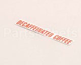 00879.0000 Bunn Decal, Decaffeinated Coffee
