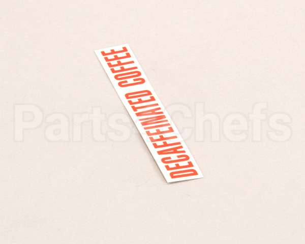 00879.0000 Bunn Decal, Decaffeinated Coffee