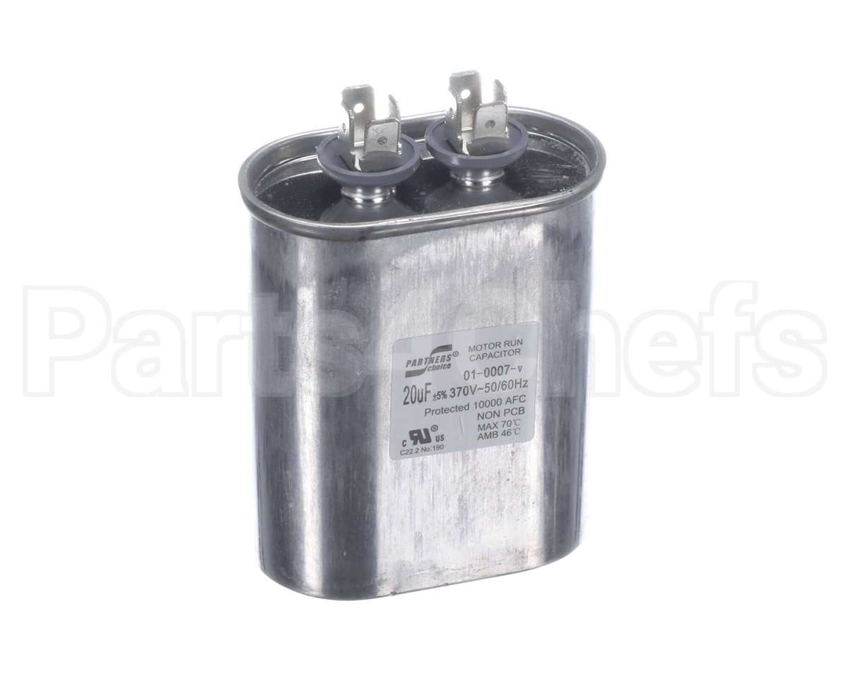 01-0007 Nortek Run Cap,Oval,370V,20Uf
