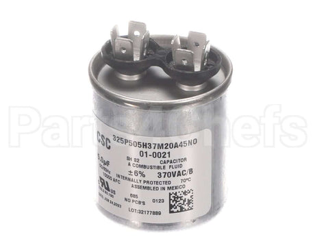 01-0021 Nortek Run Cap,Round,370V,5Uf