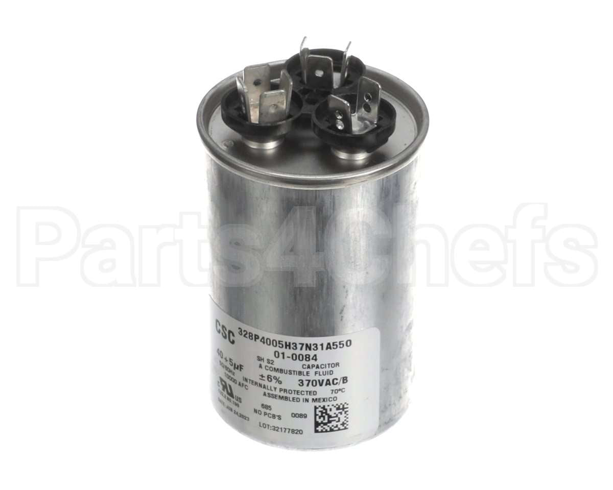 01-0084 Nortek Run Cap,Dual Round,370V,5+40Uf