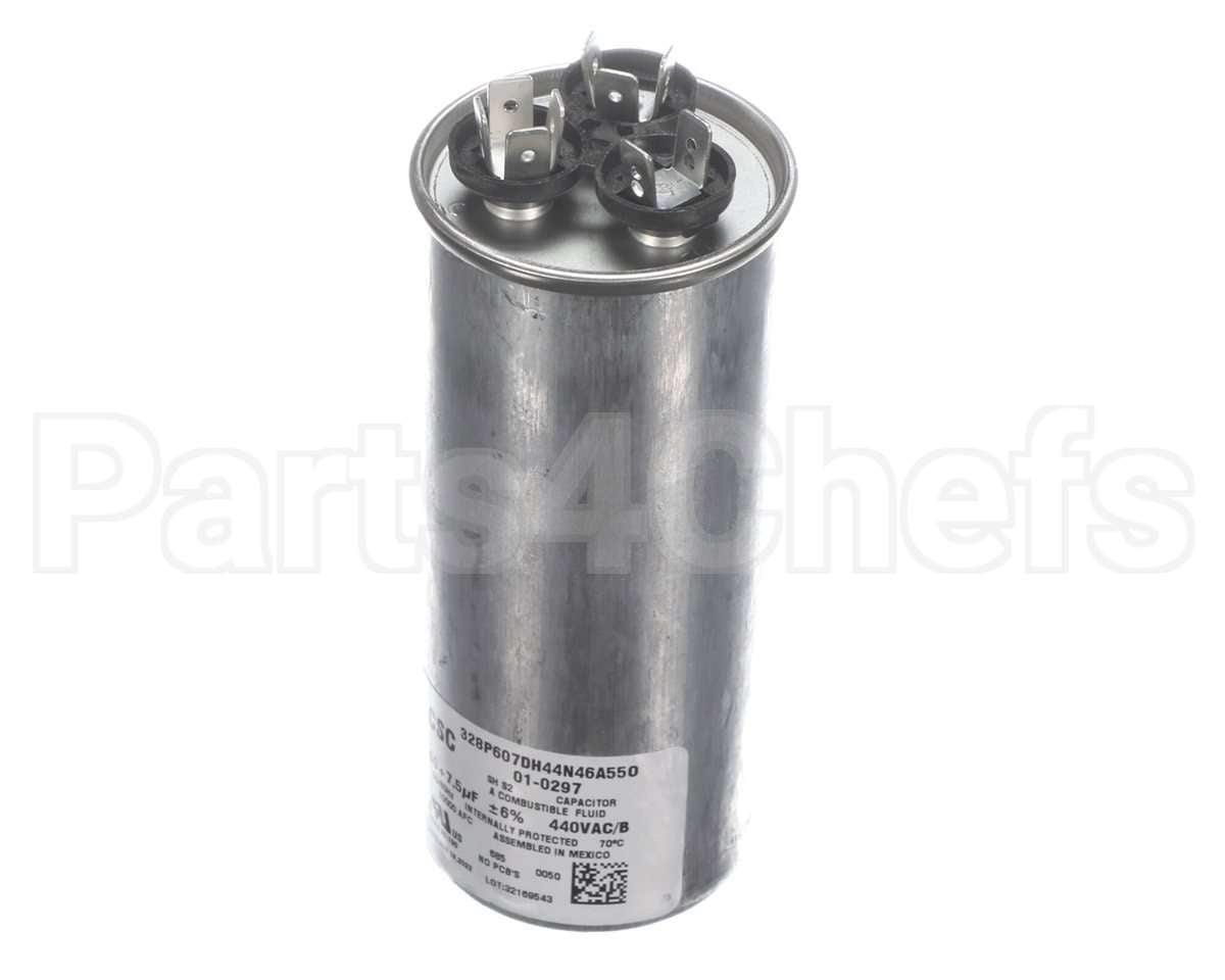 01-0297 Nortek Run Cap,Dual Round,440V,7.5+60Uf