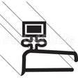 01-100V16-0271C Compatible Baxter Gasket, Door (Magnetic, 75")