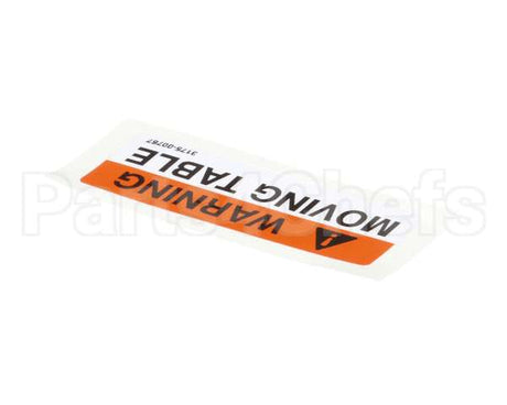 01-403175-00767 Berkel Label,Table Warning