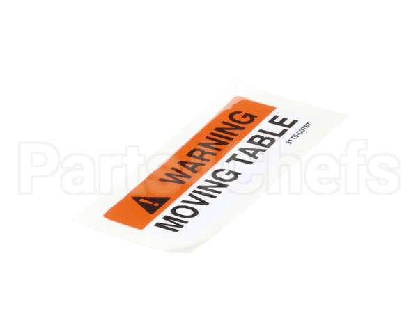 01-403175-00767 Berkel Label,Table Warning