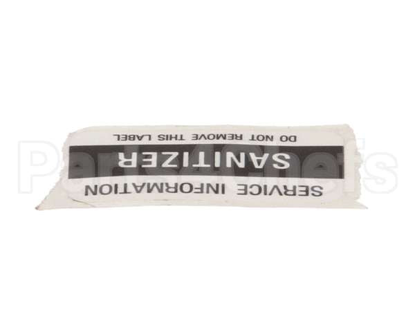 01000486 Glastender Decal, .75X1.877, Sanitizer