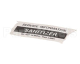 01000486 Glastender Decal, .75X1.877, Sanitizer