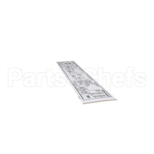 01000487 Glastender Decal, Cleaning Instruction, C