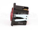 01088.0000 Bunn Lamp, Red Lens-Blk Bezel 120V