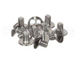 01311.7999 Bunn Screw,8-32 X .25 Trh Sltd Sst(Pkg/12)&