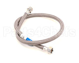 013121-45 T&S Brass Braided Flex Hose, 1/2 Npsm Female X 1/2