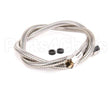 013E-48H T&S Brass Flexible Stainless Steel Hose, 48 Length