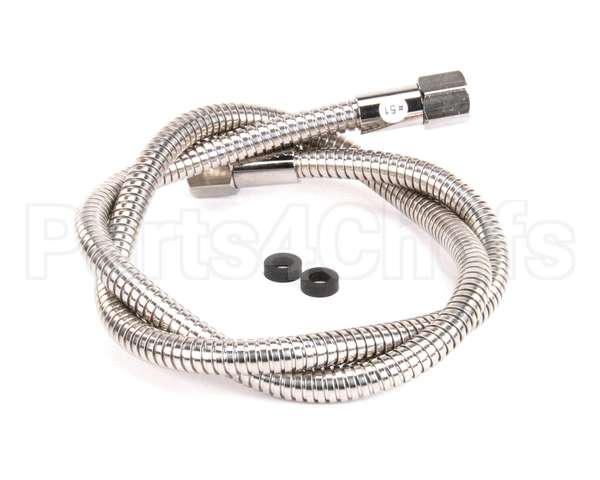 013E-48H T&S Brass Flexible Stainless Steel Hose, 48 Length