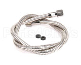 013E-48H T&S Brass Flexible Stainless Steel Hose, 48 Length