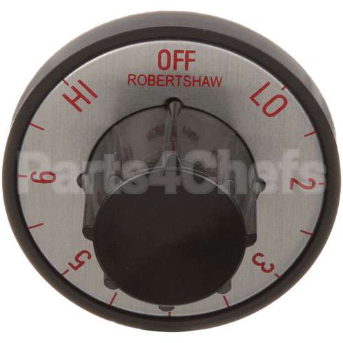 0177950 Compatible Seco Black Knob 2 D, Off-Low-2-6-Hi